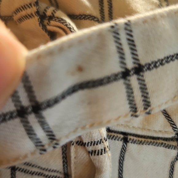 Anthropologie Plaid Linen Blend Cropped Pants Size US 4 - Picture 6 of 7